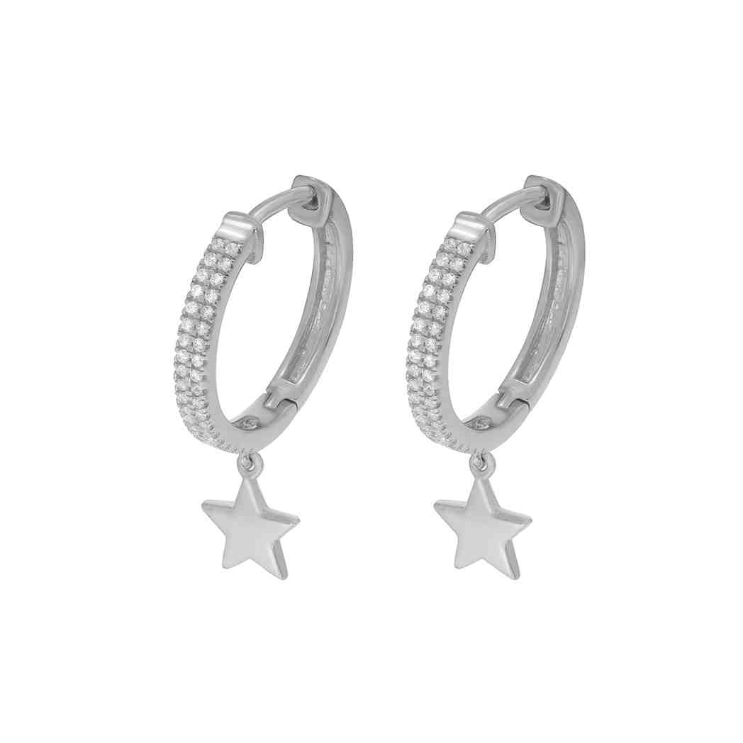 Star Huggie Hoop Earrings ER21710A